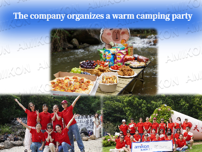 Das Unternehmen organisierte eine gemütliche Campingparty.